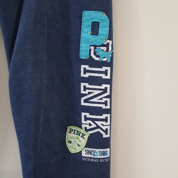 PINK Victoria's Secret Navy Blue Sweatpants - Picture 3 of 7